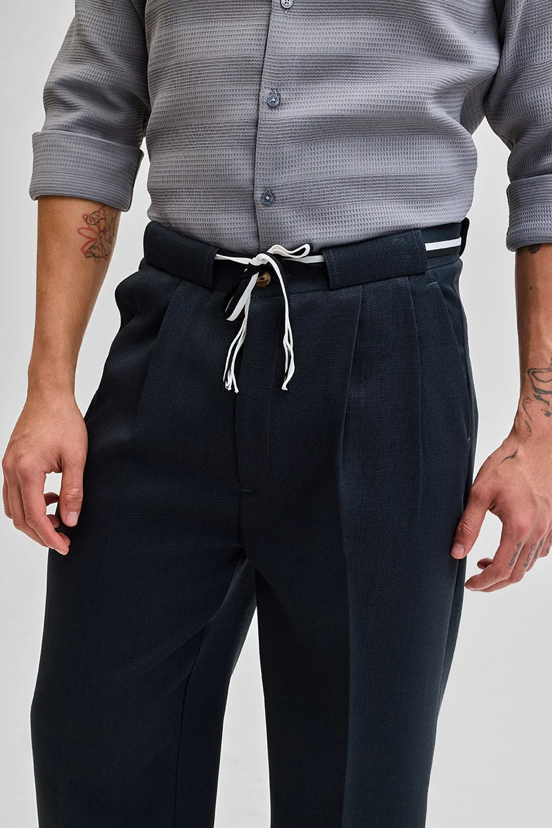 Snitch Navy Navy Korean Pant for Men | Best Price UAE